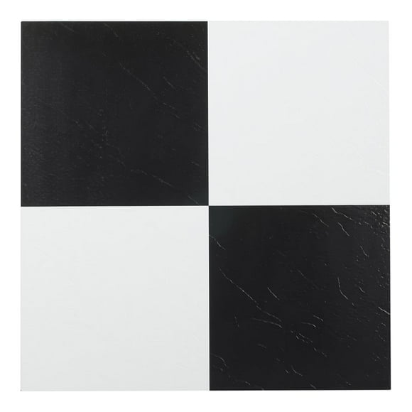 Black And White Vinyl Tile
