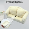 thumbnail image 6 of Almencla Dollhouse Couch Miniature Sofa for 1/6 1/12 Dollhouse Life Scene Simulation Accessories Toy Doll Accessories Decoration Double Sofa, 6 of 8
