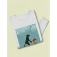 thumbnail image 3 of Black Labrador On A Bicycle Sweatshirt Women -Fab Funky Designs, Female 3X-Large, 3 of 4
