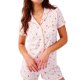 thumbnail image 1 of Set de pijama Zelbuck Preppy Monkey Bunny Beach XXS para mujer, 1 of 6