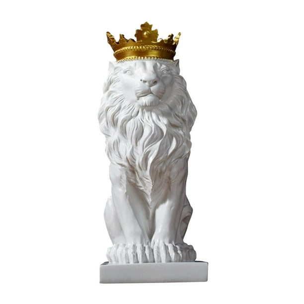 Estatuas Artesanía Estatuilla de animales salvajes Escultura de porche blanco Zulema Figurilla abstracta