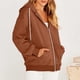 thumbnail image 3 of Puntoco Blusa de manga larga con capucha y cremallera de color informal para mujer Puntoco Puntoco-1, 3 of 8
