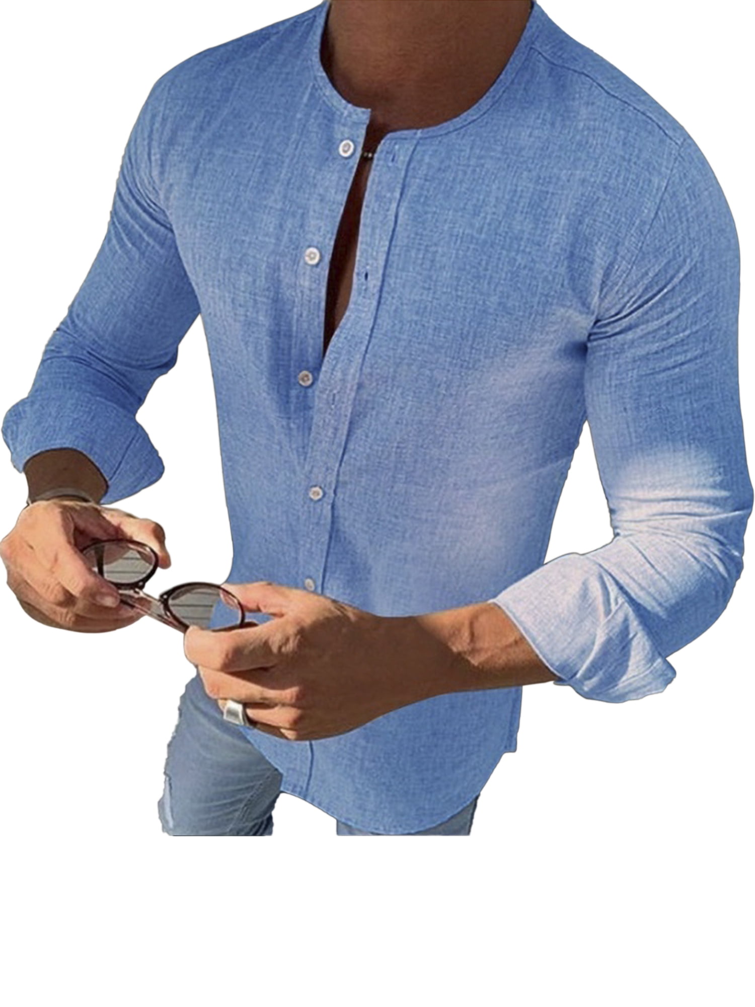 round neck formal shirts