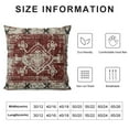 thumbnail image 5 of Chilfamy  Boho Pillow Covers, Burgandy Red Carpet Pattern Decorative Throw Pillows Ethnic Design Farmhouse Cushion Pillow Covers for Sofa Couch Outdoor Decor,Multi-Size, 5 of 5