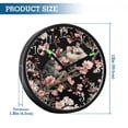 thumbnail image 3 of Voice Activated Clock with Glow Light 12 Inch Large Silent Wall Clock Battery Operated for Home Decor Watercolor Opossum Pattern, 3 of 8
