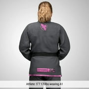 Hayabusa Lightweight Jiu Jitsu Gi - Grey/Pink, A3