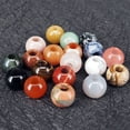 thumbnail image 2 of Cuentas de cristal natural de 14 mm con agujero grande y cuentas redondas de 5 mm para manualidades hechas a mano, decoración del hogar y perlas, 2 of 5