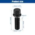 thumbnail image 3 of 20pcs M14x1.5 Extended Wheel Lug Bolts for Wheel Spacers Ball Seat 19mm Hex 40mm Shank Length for VW EOS, 3 of 6