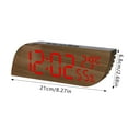 thumbnail image 2 of Modern Geometric Wall Clock Silent Non Ticking Battery Operated LED Display Stylish Home, 2 of 5