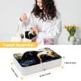 thumbnail image 5 of Crow Portable PU Leather Jewelry Storage Box with Removable Compartment, Earring Holder, Bracelet Holder, and Jewelry Stand, 5 of 6