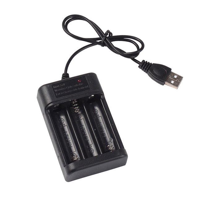 sweethay 1 de USB de 3 ranuras de Universal portátil recargable AA soporte de estación de carga rápida Adaptadores de corriente
