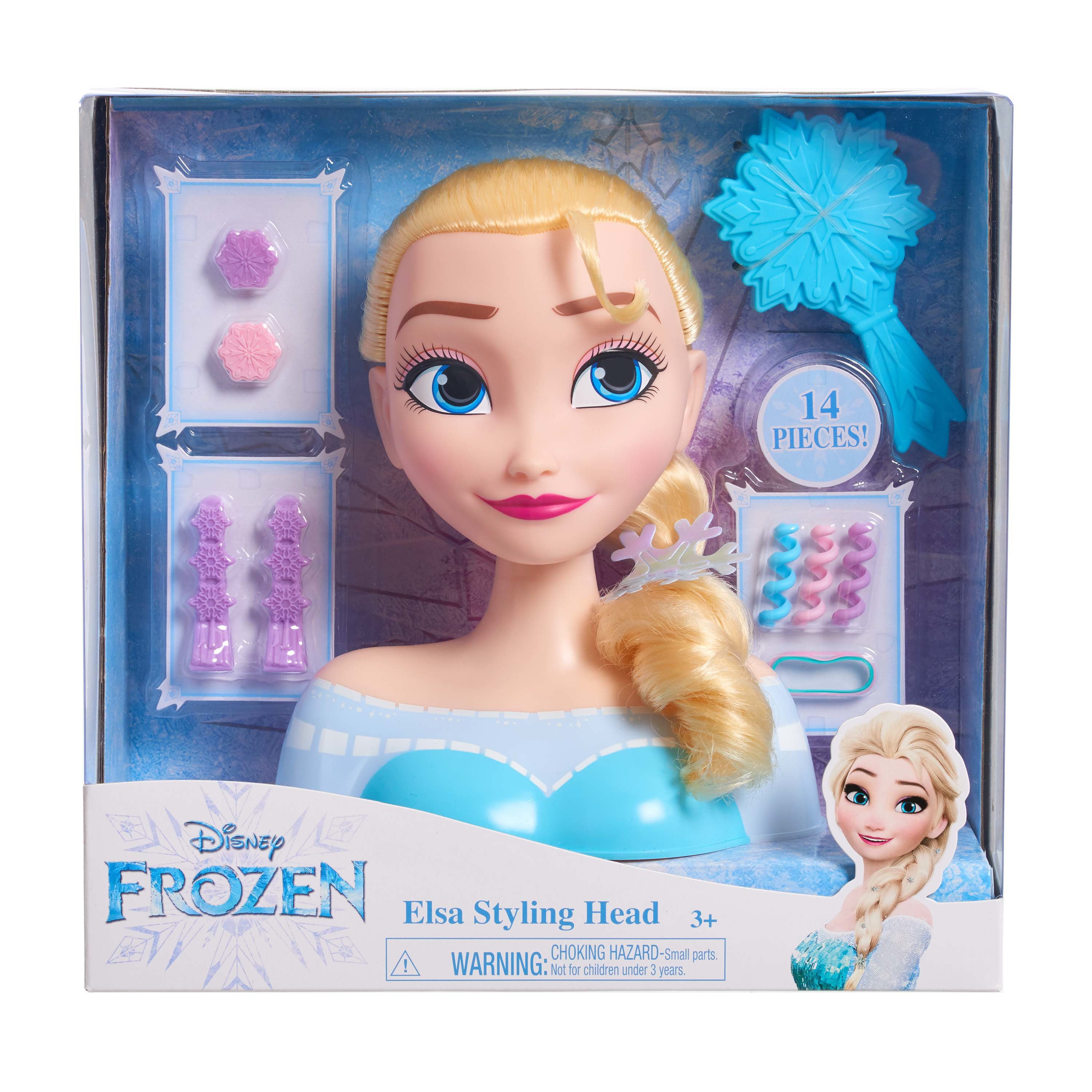 Details about   Disney Frozen Elsa Styling Head  Toy Disney Princess Brush Style Her Hair 