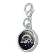 thumbnail image 2 of Guess Who's Got Anxiety Rainbow Funny Humor Antiqued Bracelet Pendant Zipper Pull Charm with Lobster Clasp, 2 of 5