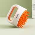 thumbnail image 4 of Masajeador de silicona para el cuero cabelludo, cepillo de ducha, removedor de picazón, depurador de cabello, cabeza, cuerpo, SPA, herramienta de cuidado de lavado, naranja para hombre Inevent HA010551-03B, 4 of 7