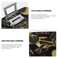 thumbnail image 3 of Roses Black And Golden Leaf Glitter Travel Luggage Cover Suitcase Protector Washable Protective 29"-32", 3 of 5