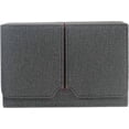thumbnail image 3 of Leather Deck Playing Cards Box, Card Protective Sleeve for Playing Cards, Card Storage Box, Collectible Card Carrying Case Fabric Blue, 3 of 5