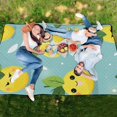 thumbnail image 6 of Cartoon Lemon Face Extra Large Picnic Beach Blanket Waterproof Sand Proof Portable Outdoor Mat 80x118, 6 of 9