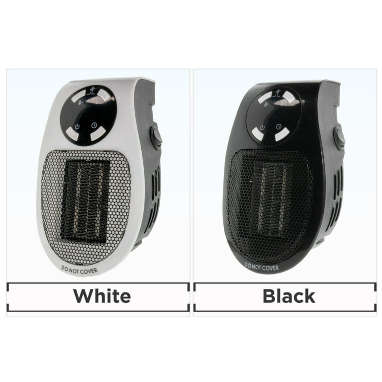 400W Ceramic Wall Space Heater Plug-In, Rotatable, LED Display