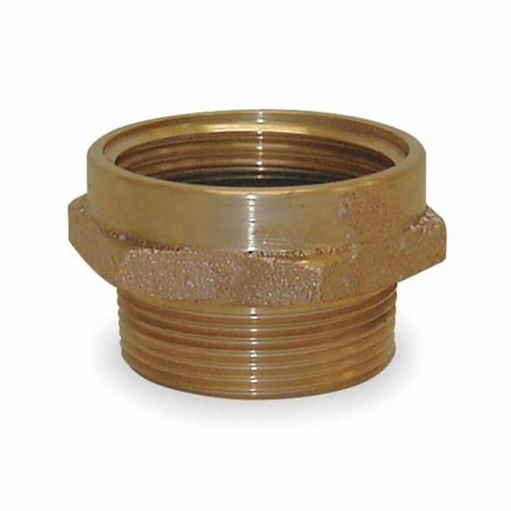 Moon American Fire Hose Adapter,Straight,NPTxNH 357-2562521