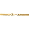 thumbnail image 4 of Real 14kt Yellow Gold 3.7mm Semi-Solid Franco Chain; 18 inch; Lobster (Fancy) Clasp; for Adults and Teens; for Women and Men, 4 of 5