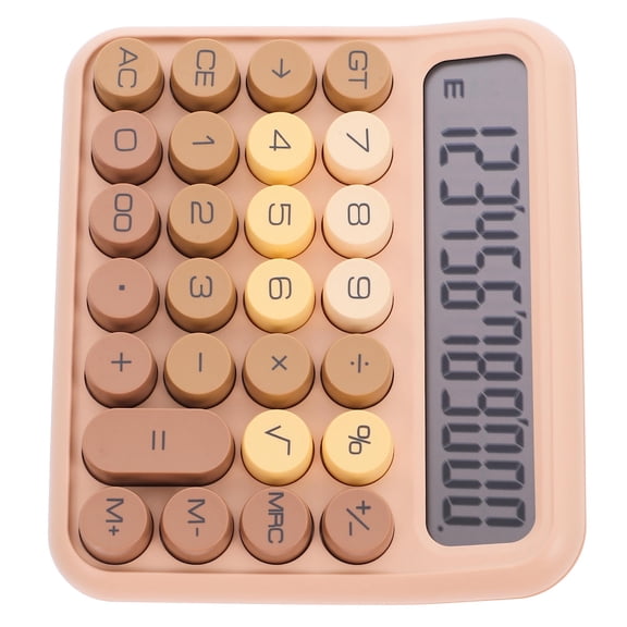 FOMIYES Coffee ABS Portable Calculator for Students and Office Calculating Tool