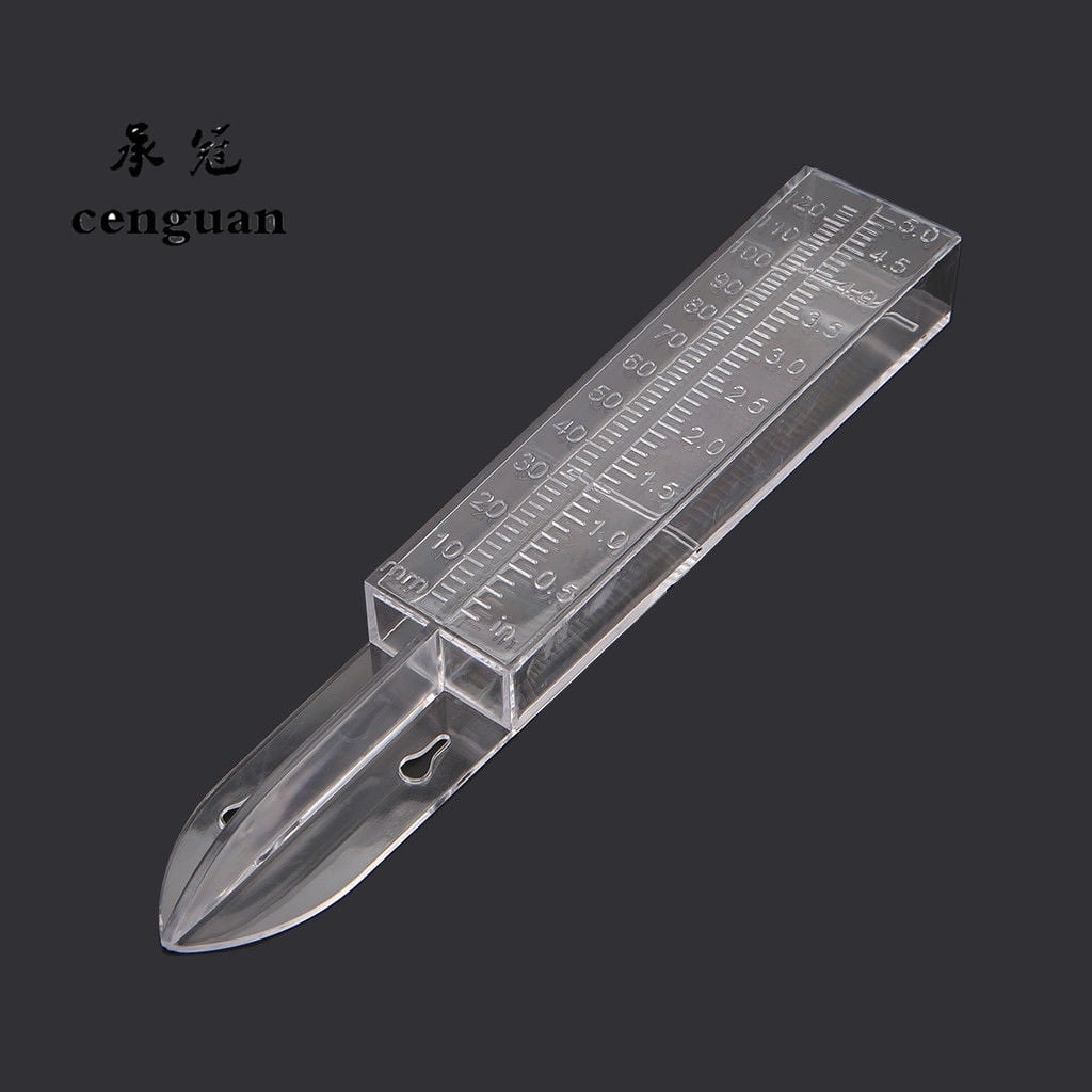 HONITANO Outdoor Rain Gauge Transparent Plastic 6 Pcs