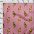 thumbnail image 2 of oneOone Cotton Poplin Pink Fabric Peacock Block Diy Clothing Quilting Fabric Print Fabric By Yard 42 Inch Wide, 2 of 4