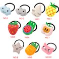 thumbnail image 1 of Coiffe pour Filles Enfants Adorable Bande Dessin Animé Queue de Cheval Anneau de Cheveux Attache Peluche Fruit Animal Porte-Queue de Cheval, 1 of 9