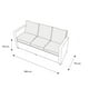 thumbnail image 2 of Set de Sala Muebles de Jardín Naterial 1 Sofá 2 Sillones 1 Mesa de Centro Tipo Ratán con Cojines Modelo Medena, 2 of 5