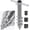 Silver-2: Sand Umbrella Anchor- Wire handle, variant on Beach Umbrella Sand Anchor, Heavy-Duty Steel Beach Umbrella Holder with 3 Sleeves (Fits 1-2" Poles), Windproof Beach Umbrella Stake, Fully Welded Spiral Base Design for Ultimate Stability