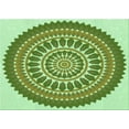 thumbnail image 1 of Ahgly Company Machine Washable Indoor Rectangle Transitional Light Green Area Rugs, 3' x 5', 1 of 1