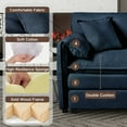 thumbnail image 2 of Premium Chenille Modular Sofa | Deep Seat & Movable Ottoman, 2 of 11