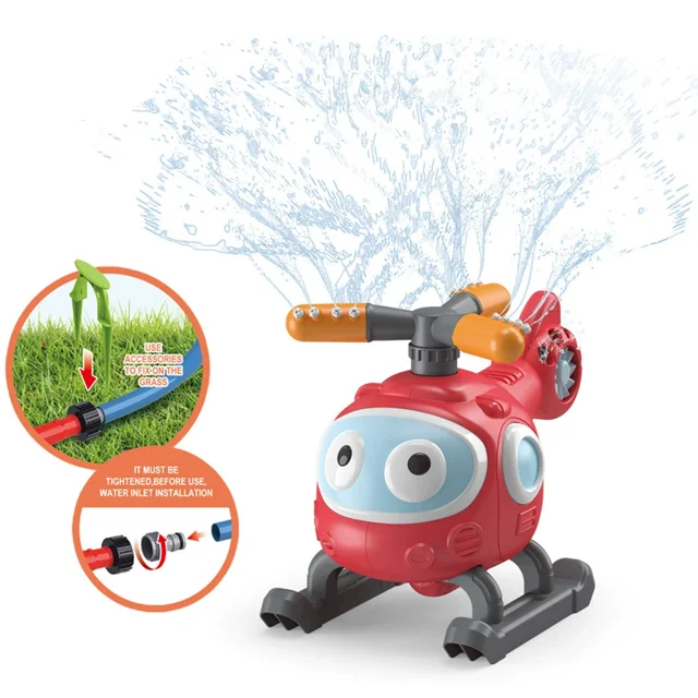 Baby bath water toy- Outdoor Water Toys, Sprinkler for Kids Helicopter Tee Ball Set, Toddler Summer Backyard Games for Kids Ages 3-12, Baseball Gifts Outside Toys for Toddlers Boys, Girls
