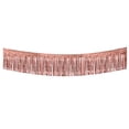 thumbnail image 2 of Rose Gold Foil Fringe Banner, Metallic Fringe Curtain, Fringe Backdrop, Photo Booth Backdrop Fringe, 118X12 Inch Shiny Tinsel Fringe for Disposable Party Decor, Wall Window, 2 of 3