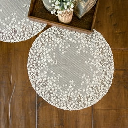 Snowflake 18 in. White Round Doily (Set of 2) Snowflake 18 in. White Round Doily (Set of 2)
