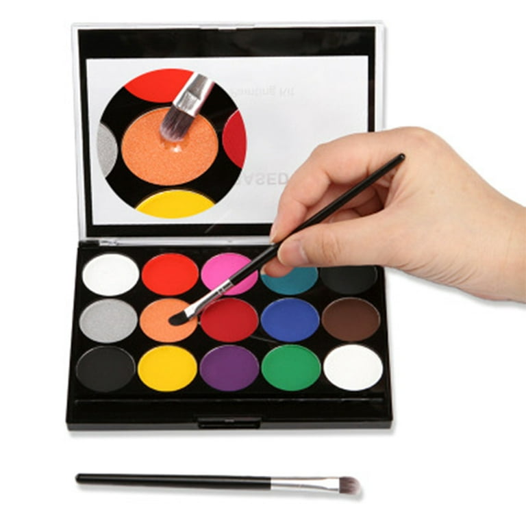Christmas Makeup Palette, Facepaint And Body Paint Set, Makeup Kit For Kids  Party And Purim Costumes, Make Up For Kids And Adults Professional, 15 Col