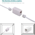 thumbnail image 4 of Cable de extensión para teléfono LanSensu de 30 m con conector RJ11, color blanco, 4 of 8