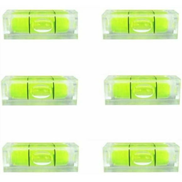 Utoolmart 8×23 mm Green Universal Precision Bubble Level Vials Spirit Level Picture Hanging Levels Mark Measuring Instruments Layout Tools 6pcs