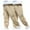 Khaki, variant on Taqqpue 2 Pack Kids Cargo Pants Casual Solid Elastic High Waisted Wide Leg Pants Baggy Lounge Pant Resort Wear Relaxed Fit Trousers with Pockets for Girls Boys 2-14Y