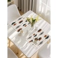 thumbnail image 5 of Navy Bohemian Placemats Set of 4, Geometric Boho Abstract Color Block Placemats for Dining Table, Place Mats for Kitchen Tabletop, Waterproof Wipeable Dining Table Mats Set, 5 of 9
