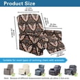 thumbnail image 7 of FKELYI Hippie Flower Bat Print Recliner Slipcover Anti-Dust Reclining Chair Protector for Single Seat Lounge Armchair Soft Breathable Furniture Cover, 7 of 7
