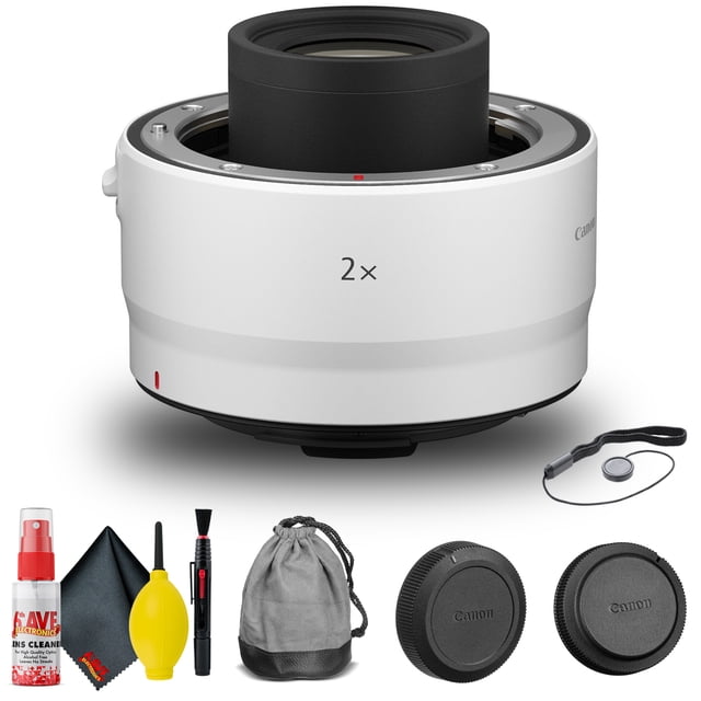 Canon Extender RF 2x (4114C002) + Cap Keeper + Cleaning Kit + More(International Model)