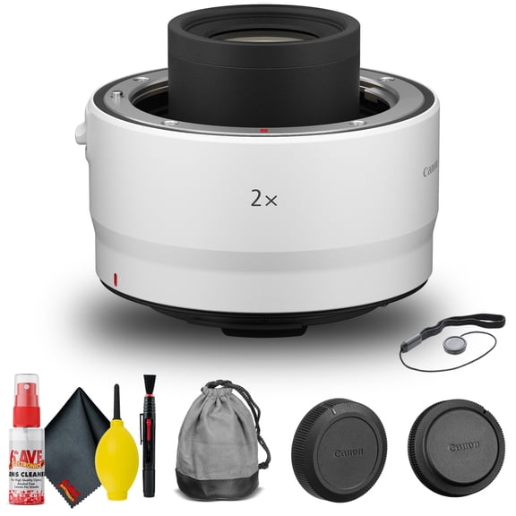 Canon Extender RF 2x (4114C002) Cap Keeper Cleaning Kit More (International Version)
