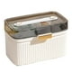 thumbnail image 4 of Caja De Medicina Familiar, Caja De Almacenamiento De Medicina De Doble Capa De Plástico, Organizador, Botiquín Doméstico Con Cerradura De Seguridad, Caja De Almacenamiento De, 4 of 8