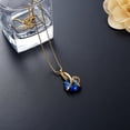 thumbnail image 3 of Birthstone Small Heart Urn Necklaces for Ashes Crystal Heart Cremation Jewelry Memorial Pendant Urn Necklace, 3 of 4