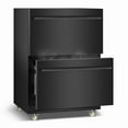 thumbnail image 6 of Nipus 24 Inch Double Drawer Beverage Refrigerator,180 Cans,Wine Beer Cooler Under Counter,2 Grid Organizer,for Indoor or Outdoor,Black, 6 of 11