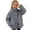 Dark Gray, variant on Girls Jacket Solid Double Zipper Design Warm Outerwear Soft Shell Style Girls Coat Toddler Kids Spring Autumn All Match Casual Layering Top