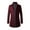 Burgundy, variant on Lovskoo 2024 Mens Trench Coat Winter Pea Coat Oversized Warm Lapel Work Business Jacket Outerwear Black