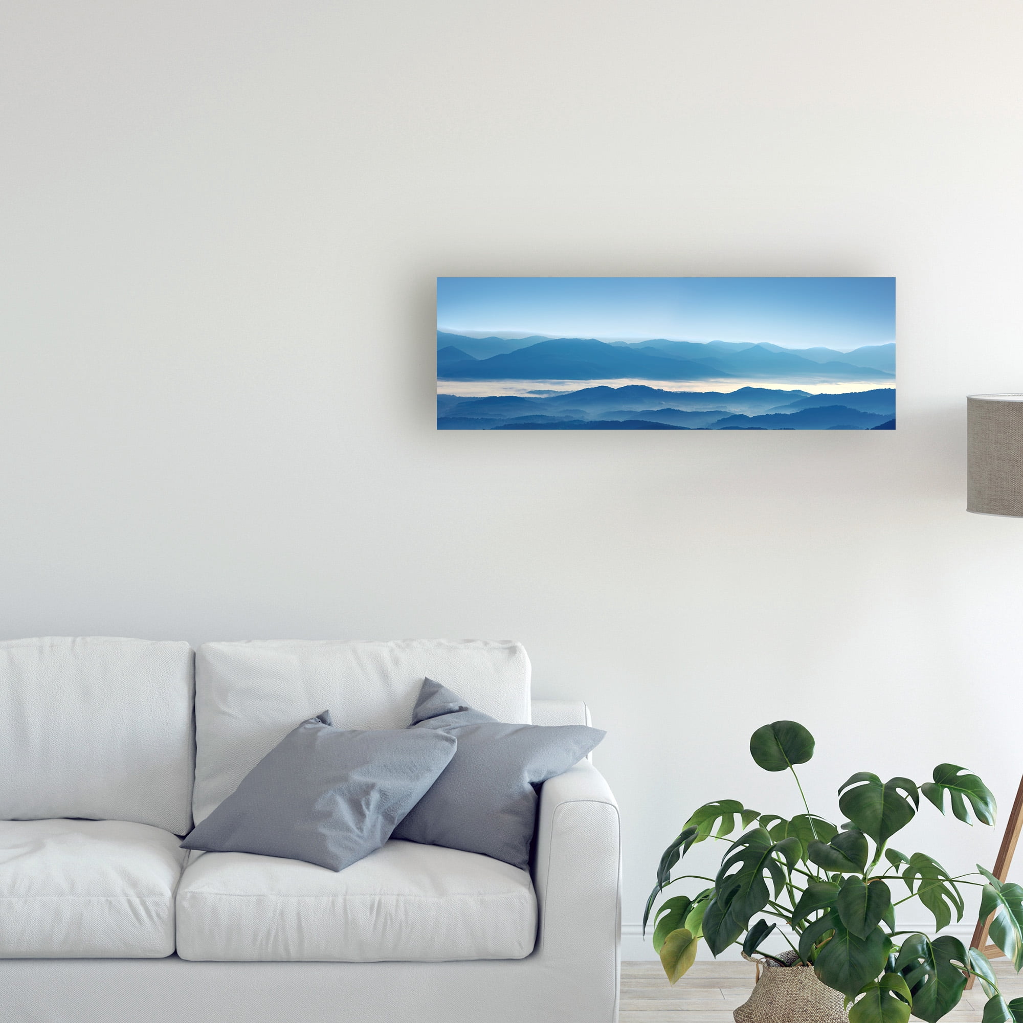Trademark Fine Art 'Misty Mountains XII' Canvas Art by James McLoughlin
