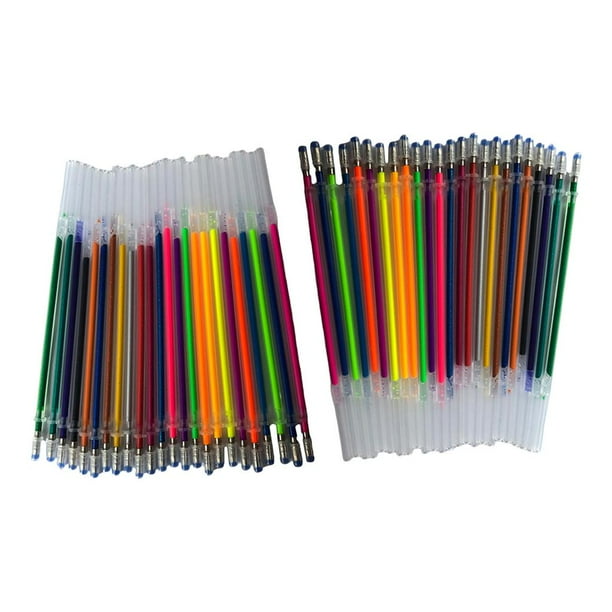 2 Paquetes de 24 Colores, 0.5 Mm de Brillo, Bolígrafo de Multicolores, , Oficina, Papelería, Suministros
